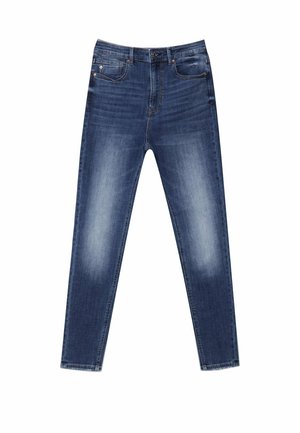 Stradivarius MIT SEHR HOHEM BUND - Oprijete (skinny) kavbojke - moon washed