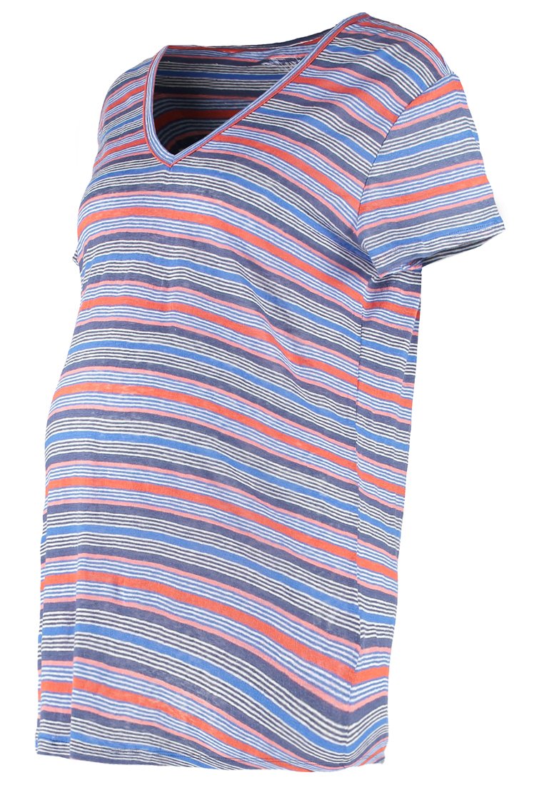 GAP Maternity T-shirt print blauw/rood/wit