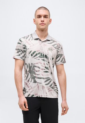 EA7 Emporio Armani GOLF PRO GRAPHIC - Πόλο - beige/grey