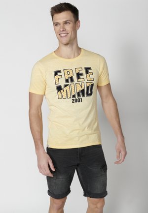 SHORT SLEEVE - Print T-shirt - amarillo   yellow