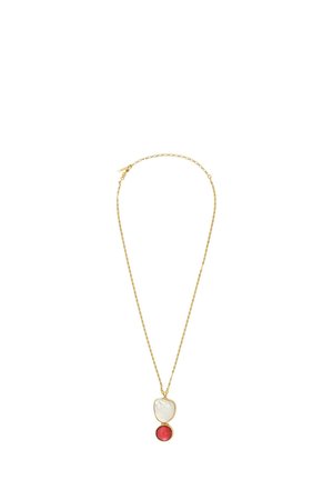 NOTO WITH MOTHER-OF-PEARL AND GLASS PASTE CABOCHONS - Collier - red