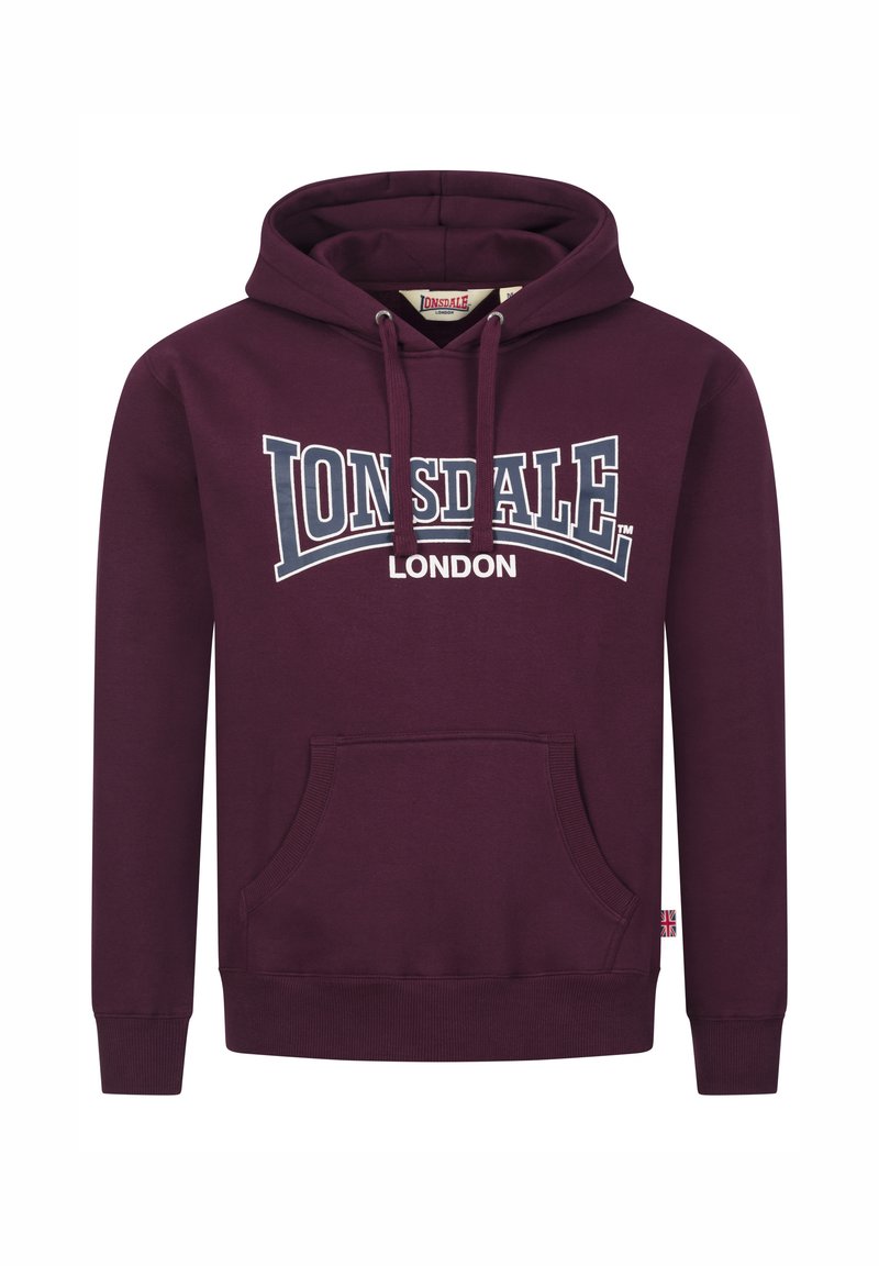 Lonsdale ELMDON - T-shirt imprimé - navy/white/bleu marine