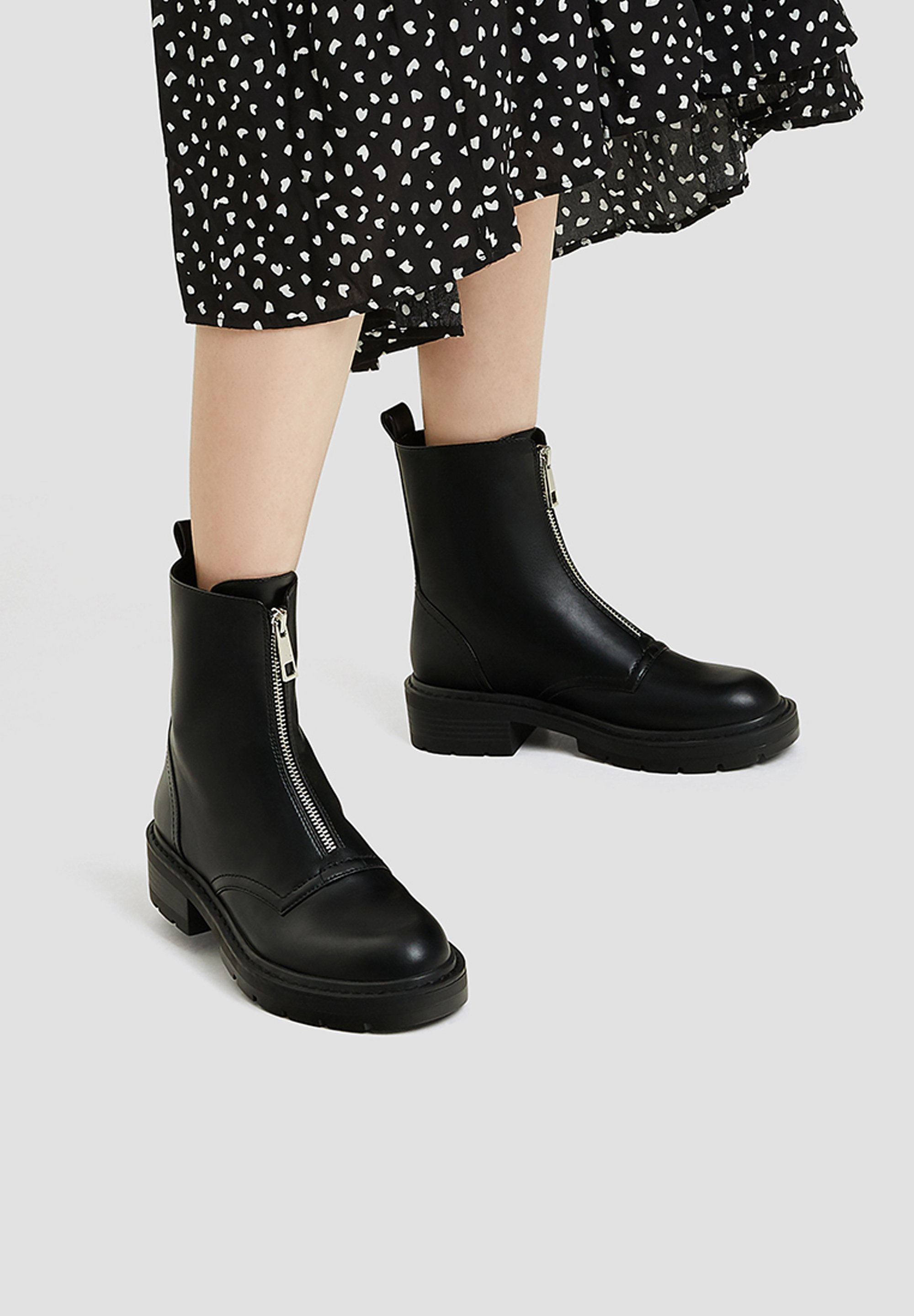 bottines pull and bear femme