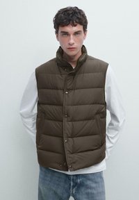Massimo Dutti PUFFER  - Weste - dark brown