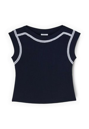 Motivi, T-SHIRT A KIMONO CON RICAMI - Camiseta estampada - blu