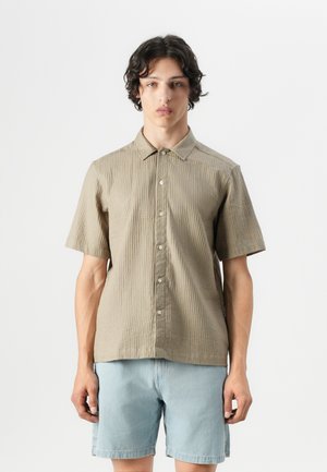 SAVIER WAFFLE - Shirt - braun