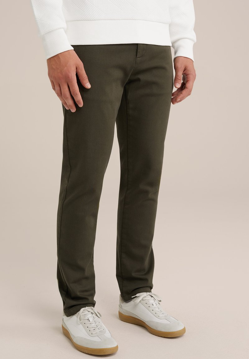 WE Fashion THE JOG - Pantaloni chino - green
