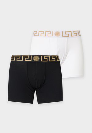 Versace TRUNK LOGO TOPEKA 2 PACK - Boxers - black/white/gold-coloured