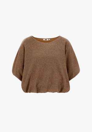 WE Fashion, Lihtne T-särk - brown