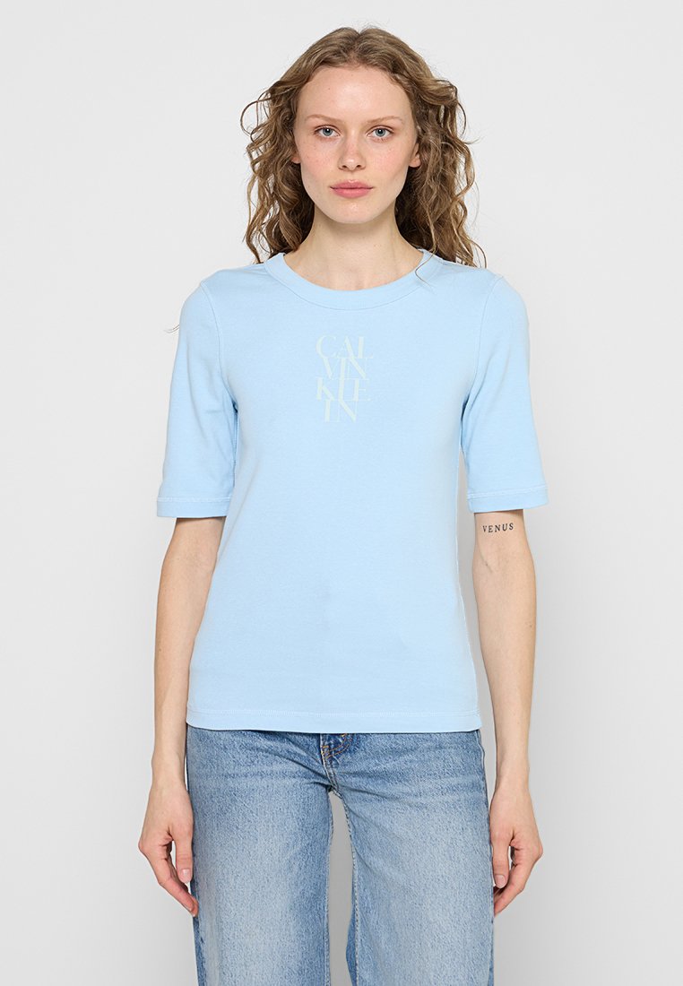 Calvin Klein Jeans T-shirt print blauw Calvin Klein Jeans T-shirt print blauw