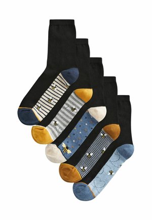 BEE 5 PACK  - Socken - blue ochre bee