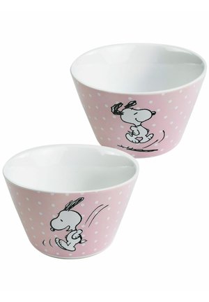 THE PEANUTS MIT PUNKTEN 2PACK - Kids' bowl - rosa