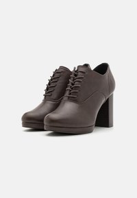 Anna Field Botine cu toc - dark brown