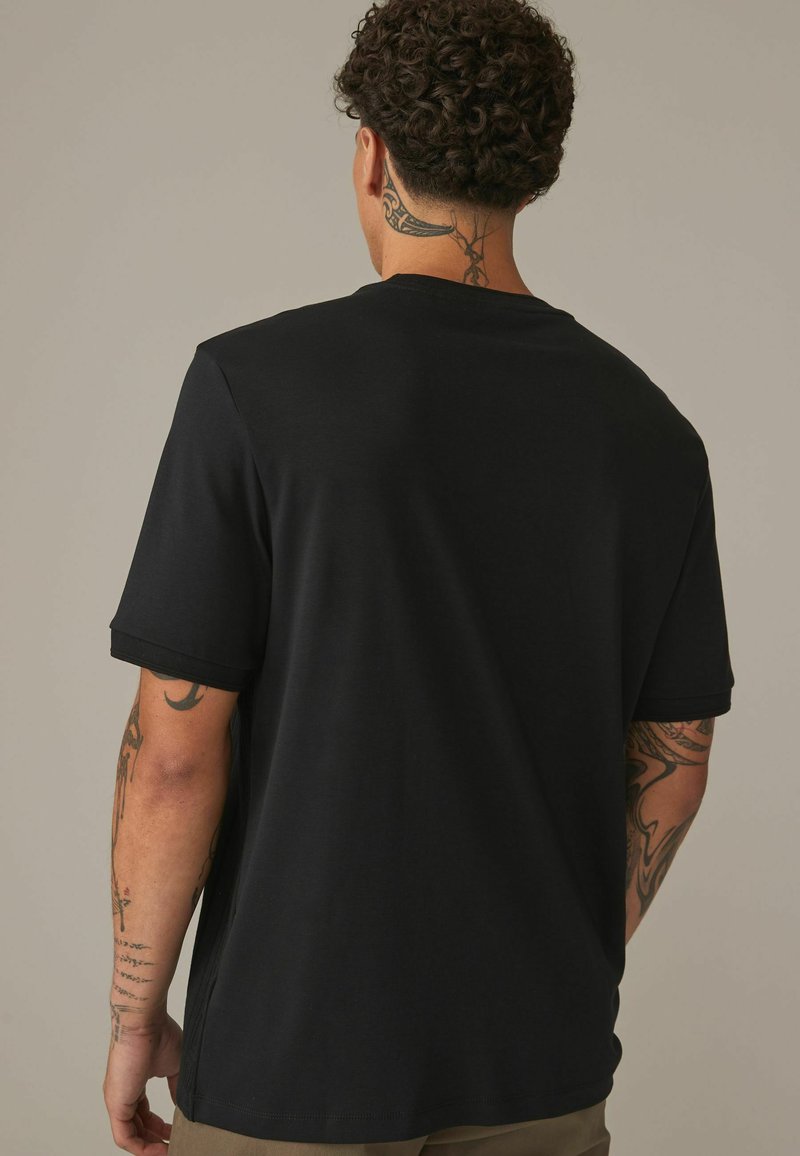 Next VERTICAL STRIPE-REGULAR FIT - T-shirts print - dark black