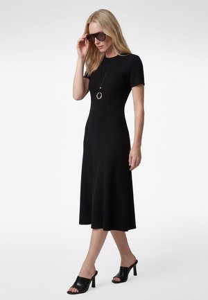 Koton, MIDI FLARED DRESS . - Jerseyjurk - black