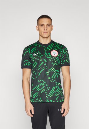 Nike Performance NIGERIA STADIUM AWAY - Football shirt - black/lucky green/white