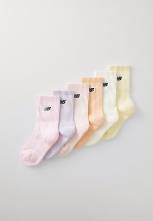 New Balance KIDS PATCH LOGO CREW SOCKS UNISEX 6 PACK - Chaussettes - multi pink
