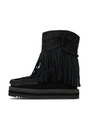 Botines con plataforma - black