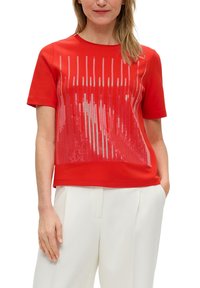 s.Oliver BLACK LABEL - T-shirt z nadrukiem