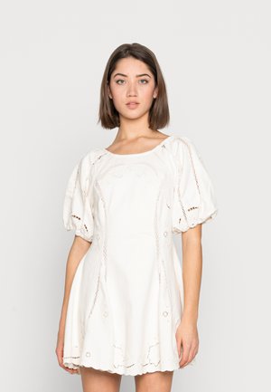 WANNA DANCE MINI - Vestito di jeans - ivory
