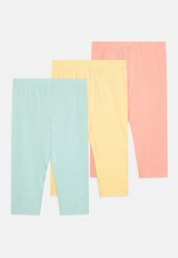 Unselected, coral/yellow/mint