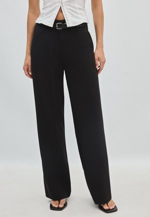 Stradivarius, FLOWING SMART - Pantalon classique - black