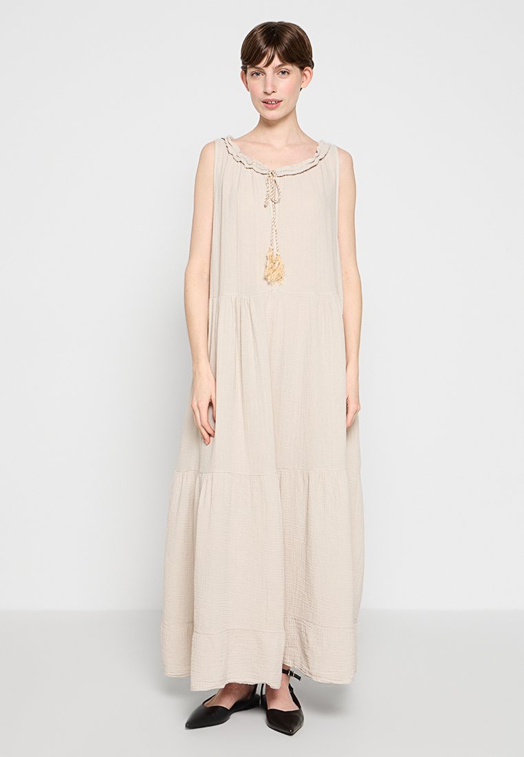 Le Monde du Lin Maxi-jurk beige