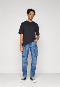 G-STAR ROVIC ZIP REGULAR TAPERED - Pantaloni cargo - faded cliffside blue