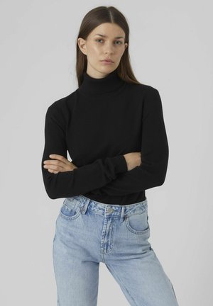 VMHAPPINESS LS ROLLNK GA BOO LCS - Jumper - black