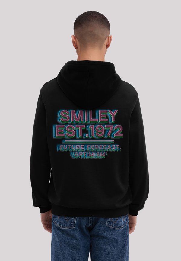 SMILEY ORIGINALS FUTURE FORECAST OPTIMISM - Kapuzenpullover - schwarz