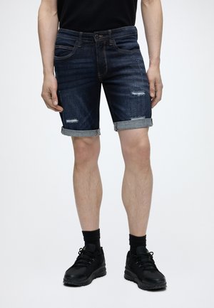 INDICODE JEANS, INKADEN HOLES - Denimshorts - blue