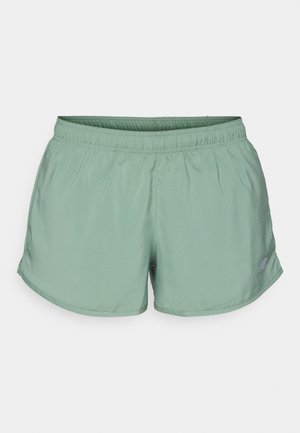 Lys grønne treningsshorts med elastisk midje, sidespalter og logodetalj på nedre front. Laget av glatt, pustende materiale.