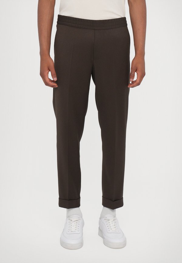 TERRY TROUSERS - Trousers - coffee