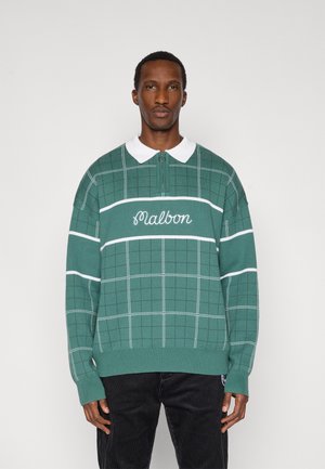 BENNETT PLAID SWEATER - Polo majica - hunter green