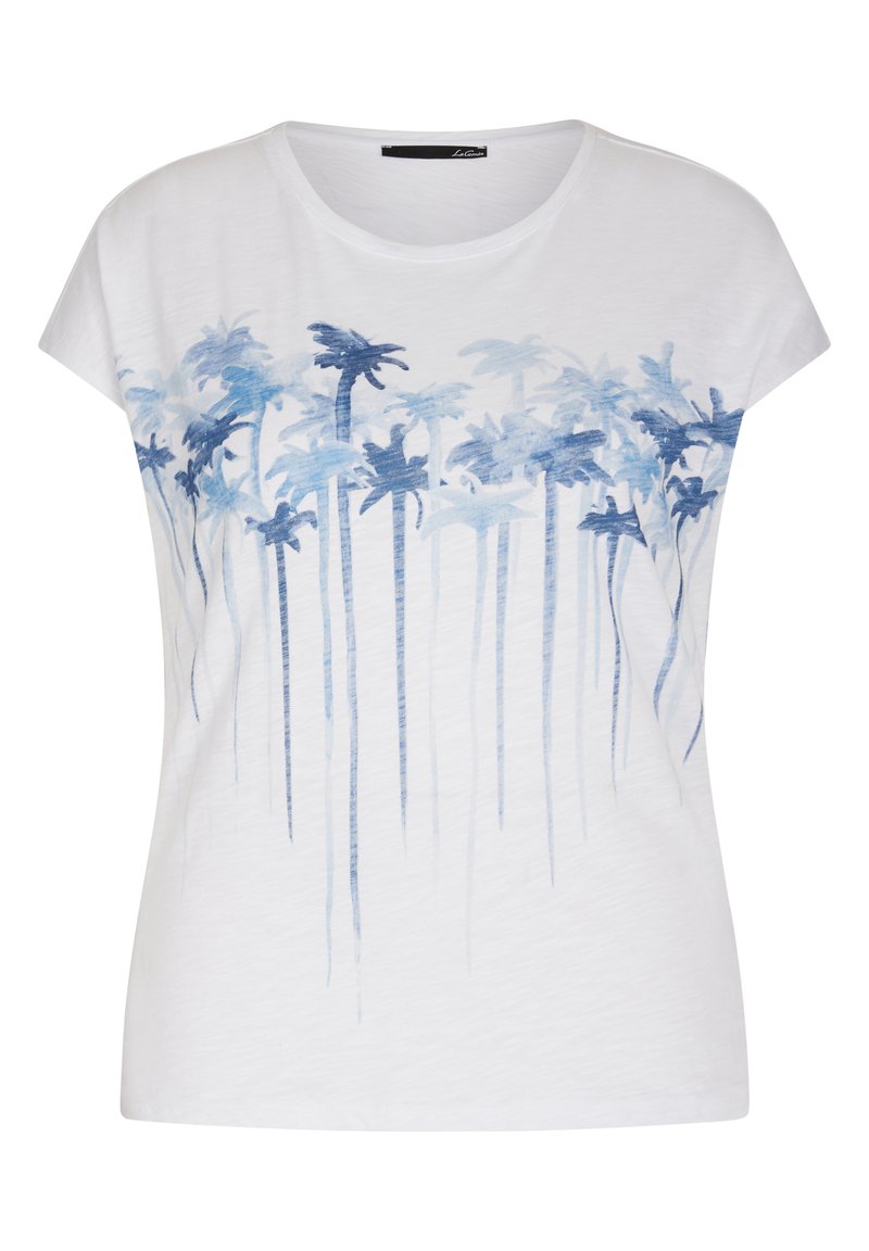 Damen T-Shirts | LeComte ABSTRAKTEM MUSTER UND RUNDHALSAUSSCHNITT T-Shirt print weiß - EO85218 Damen T-Shirts | LeComte ABSTRAKTEM MUSTER UND RUNDHALSAUSSCHNITT T-Shirt print weiß - EO85218