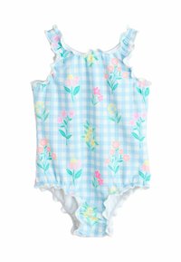 Neizbrano, blue floral gingham