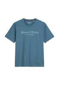 SHORT SLEEVE CREW NECK CLASSIC INSIDE CHEST - Apdrukāts T-krekls - storm