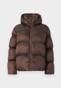 PCMILLA SHINY PUFFER JACKET HOOD - Talvejope - hot fudge