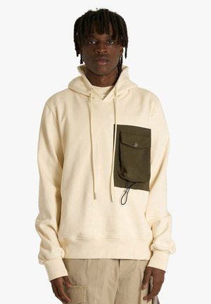 PULLOVER - Felpa con cappuccio - beige