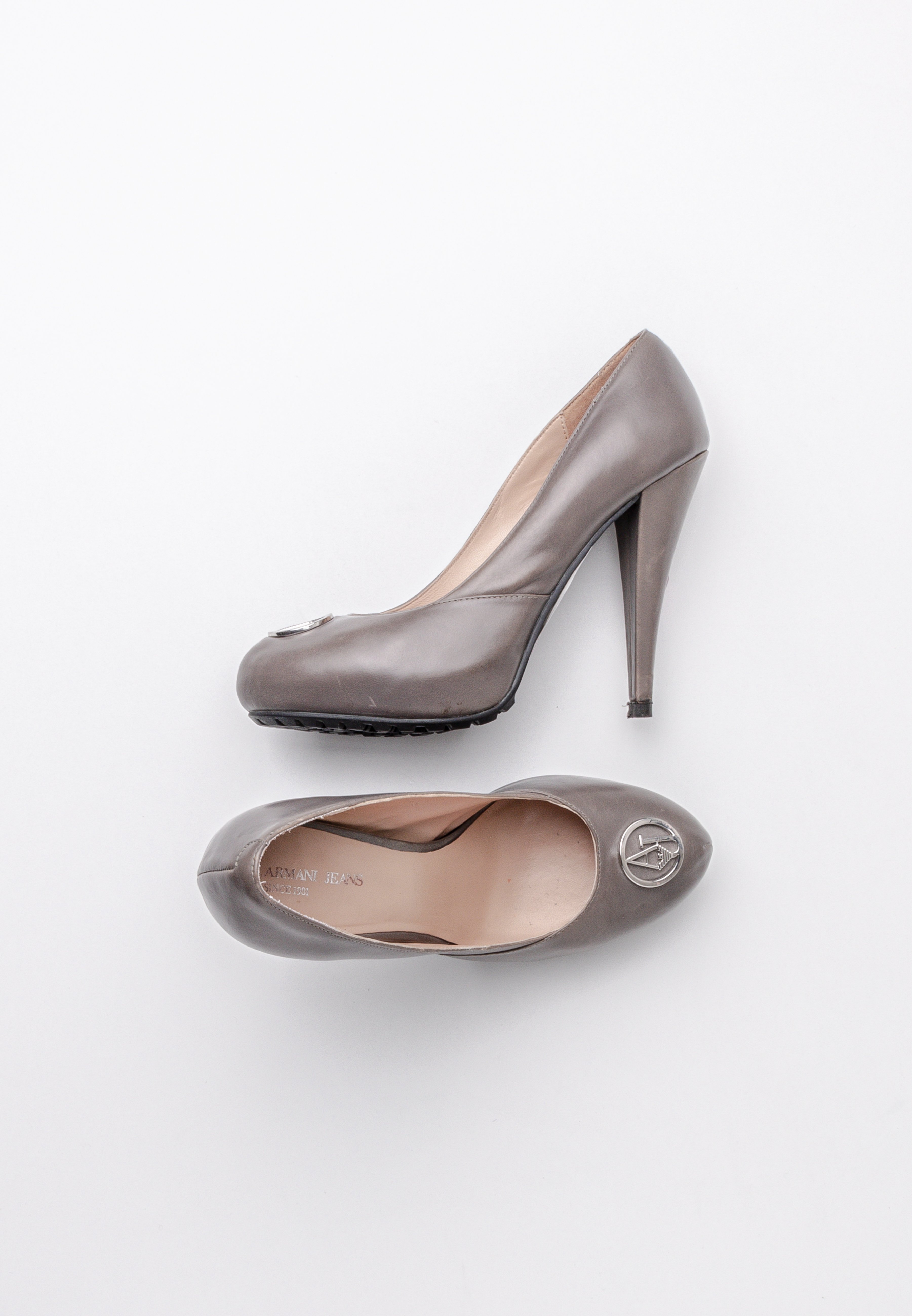 Armani Jeans Decollet� - grey/grigio - (Second hand) - Zalando.it