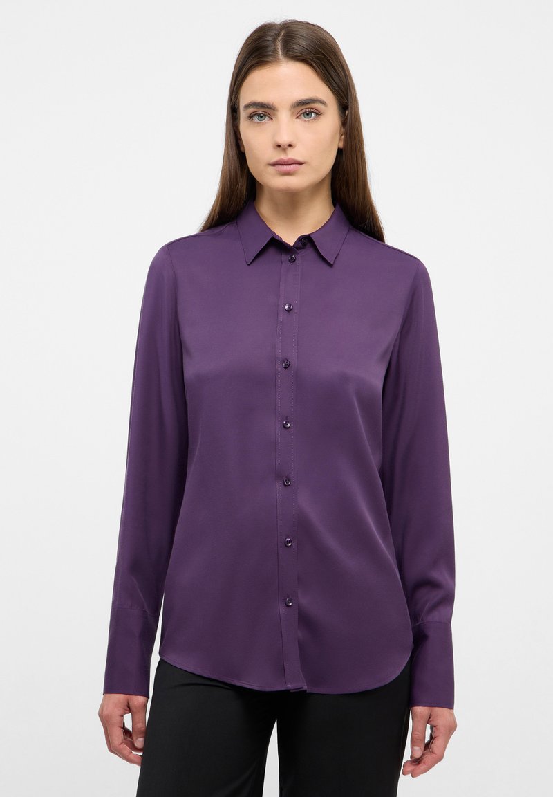 Eterna VISCOSE SHIRT - REGULAR FIT - Button-down blouse - plum
