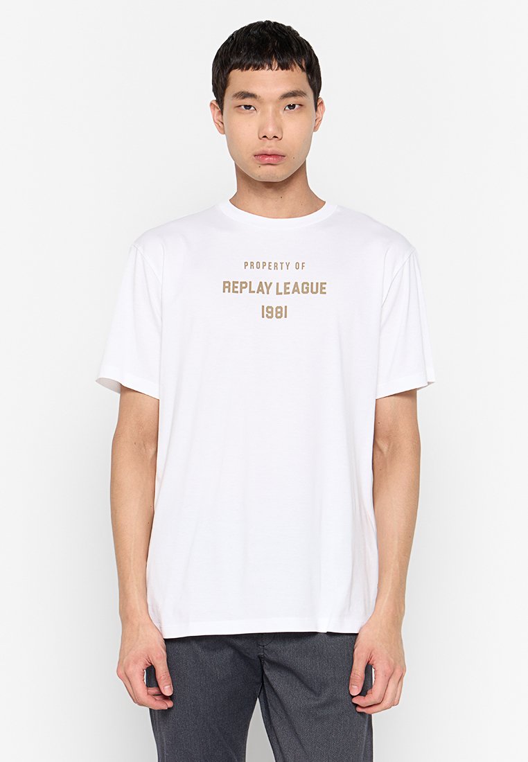 Replay T-shirt print wit