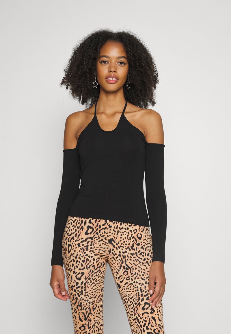 Weekday HALTER CUT OUT LONG SLEEVE - Camisola de manga comprida - black