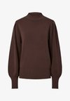 YASFONNY - Striktrøje - chocolate brown
