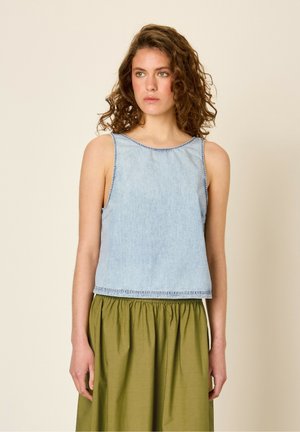 American Vintage PAYBOU - Top - blue snow