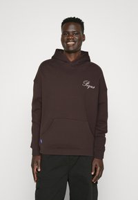 PEQUS - HANDWRITTEN LOGO HOODIE UNISEX - Hættetrøje - brown Miniaturebillede 1