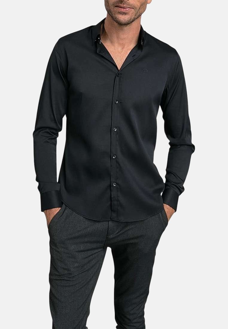 BENSON & CHERRY CHEMISE - Chemise classique - noire