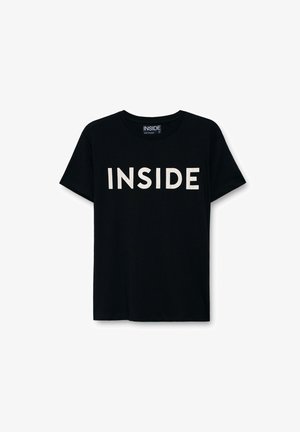 INSIDE, LOGO - Camiseta estampada - Black