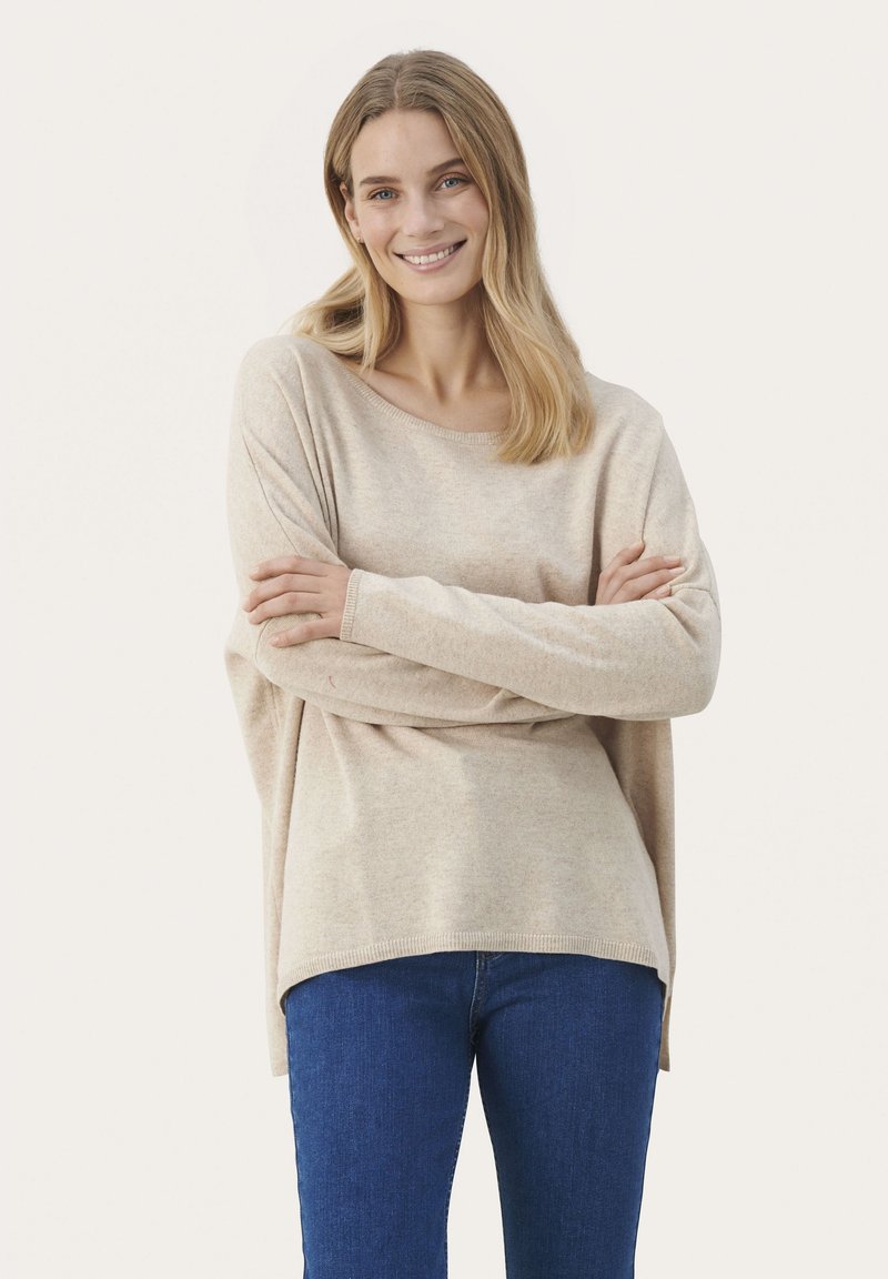 Part Two TILA - Jumper - whitecap melange