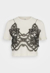 ONLLUANA TEE - Marškinėliai su spaudiniu - bone white